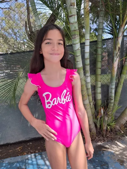 Entero juvenil con faralado barbie
