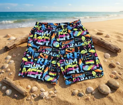 Short Infantil/ Juvenil con bolsillos trasero y delantero (Estampado)